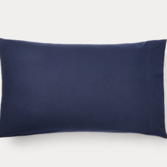 Brand New Ralph Lauren QUEEN size sheet set NAVY BLUE flannel - Picture 3 of 7